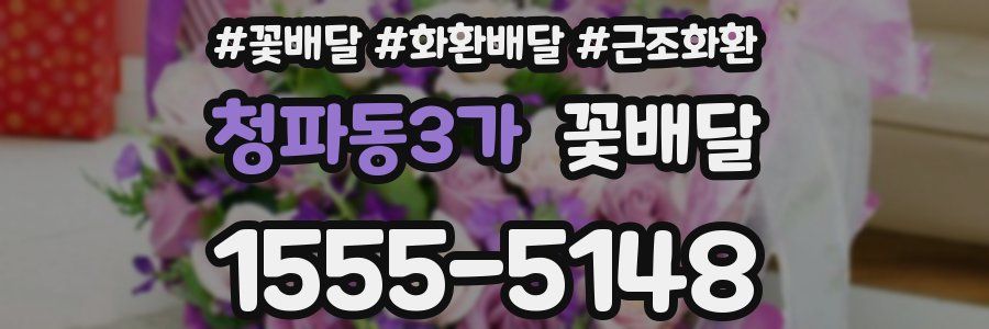 청파동3가 꽃배달
