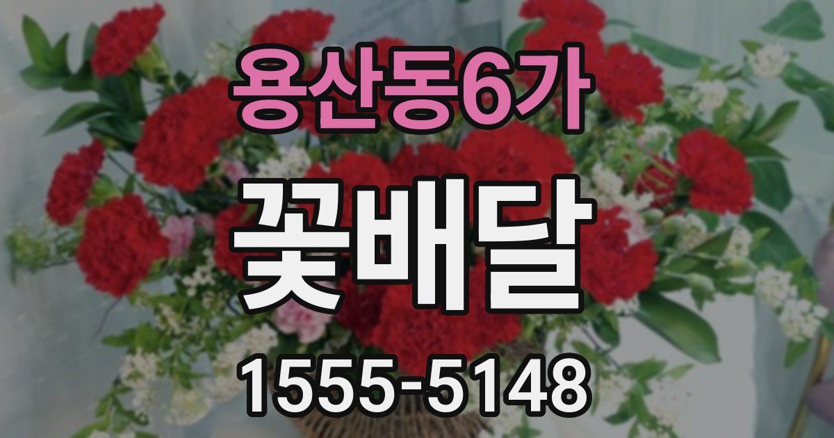 용산동6가 꽃배달