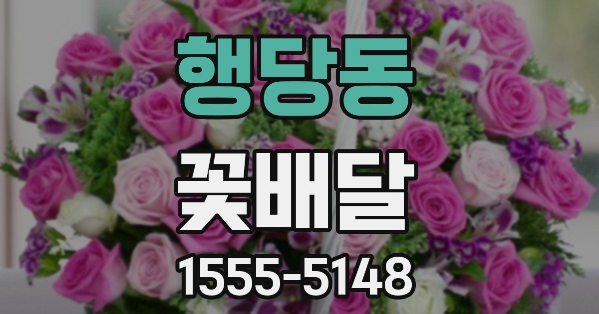 행당동 꽃배달