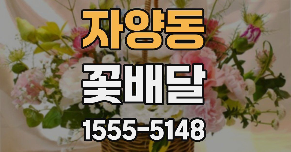 자양동 꽃배달