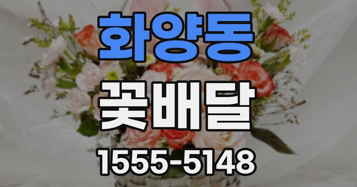 화양동 꽃배달