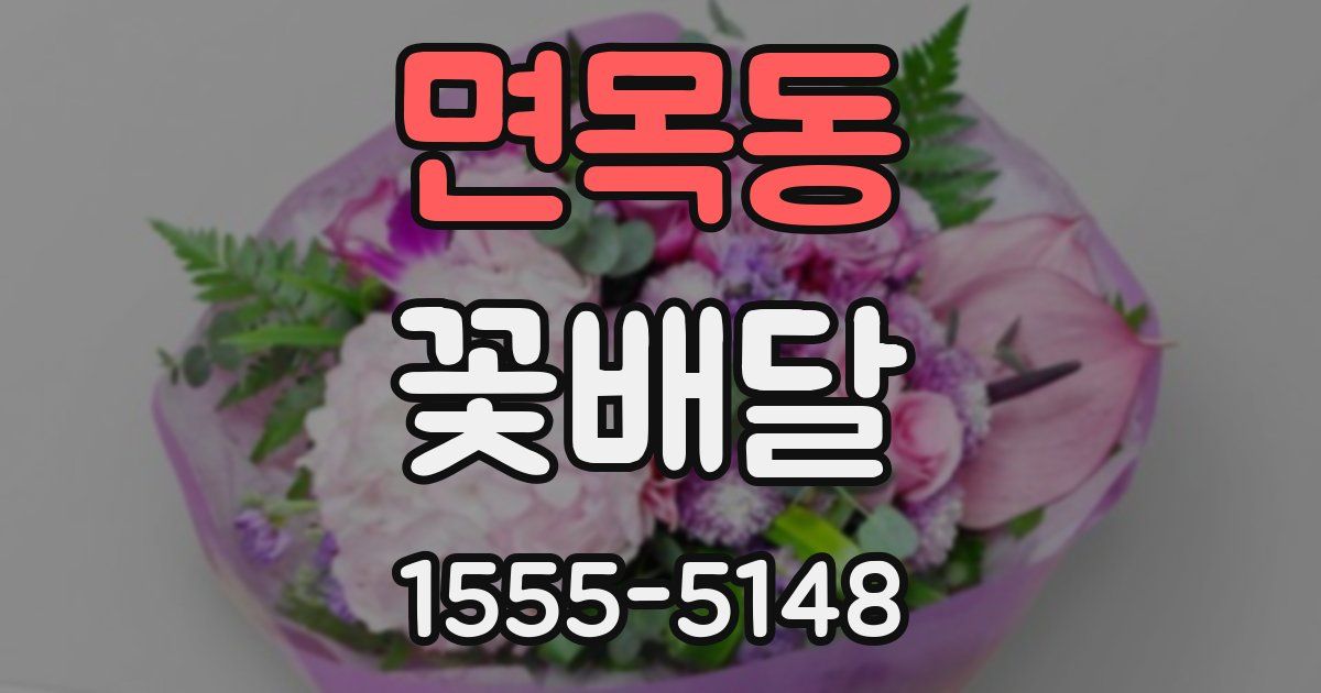 면목동 꽃배달