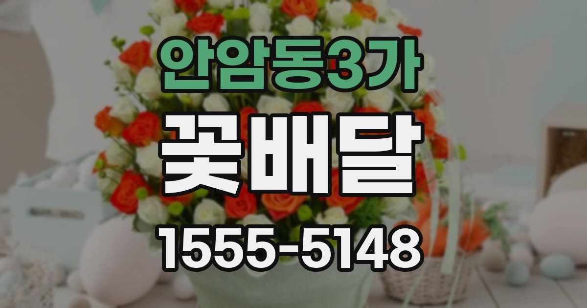 안암동3가 꽃배달