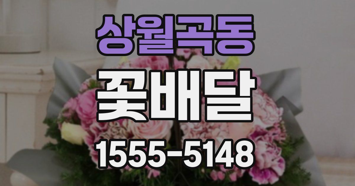 상월곡동 꽃배달