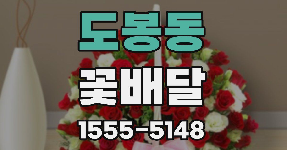 도봉동 꽃배달
