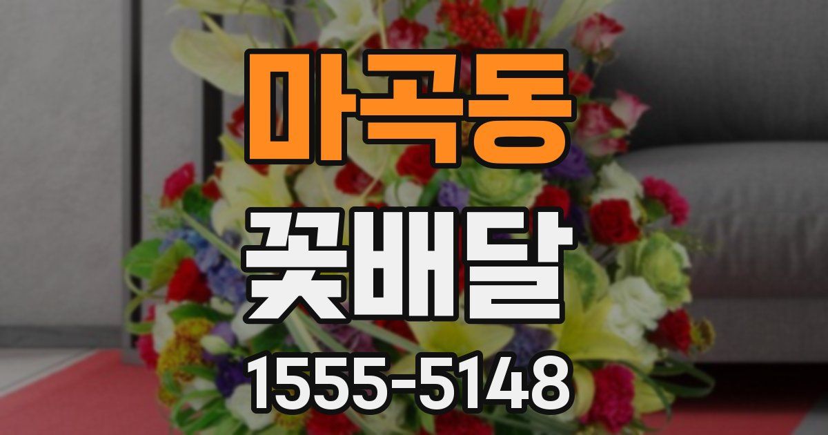 마곡동 꽃배달