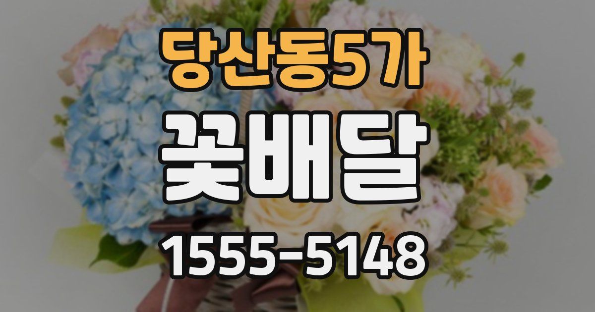당산동5가 꽃배달