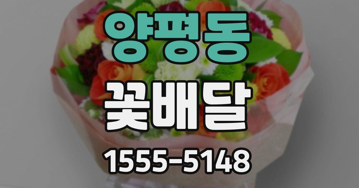 양평동 꽃배달