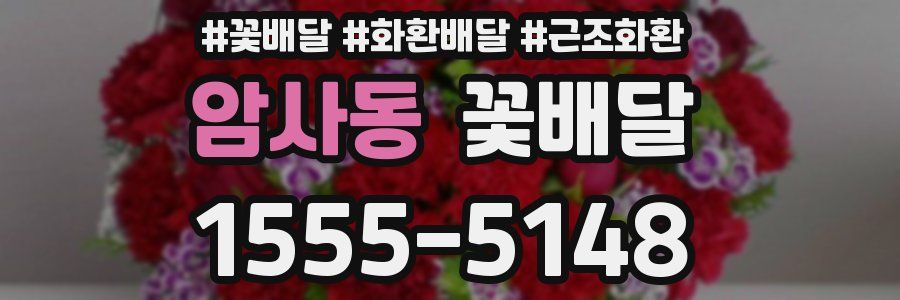 암사동 꽃배달