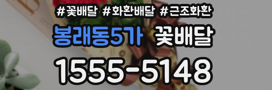 봉래동5가 꽃배달