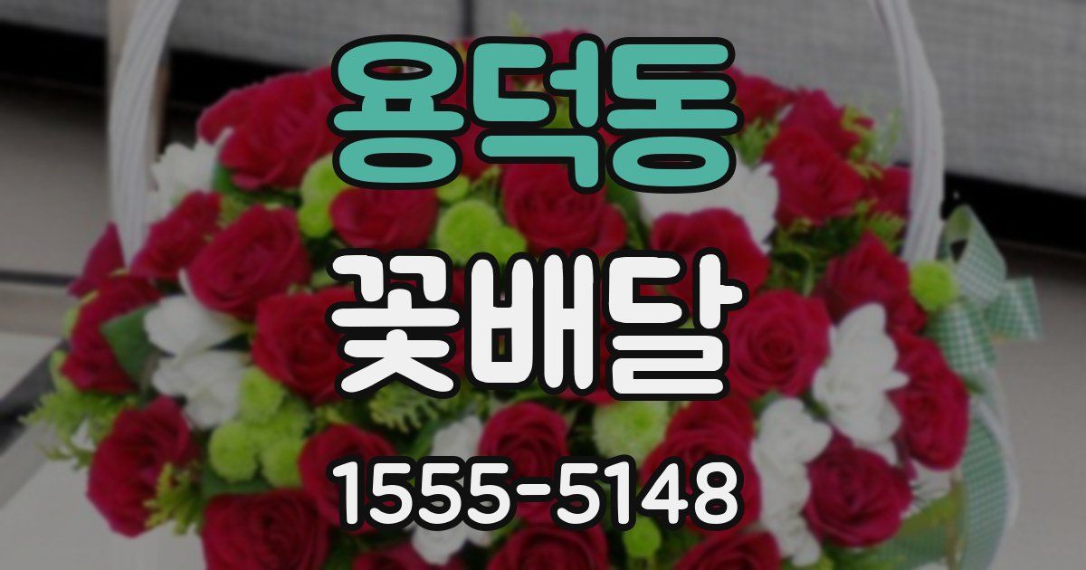 용덕동 꽃배달
