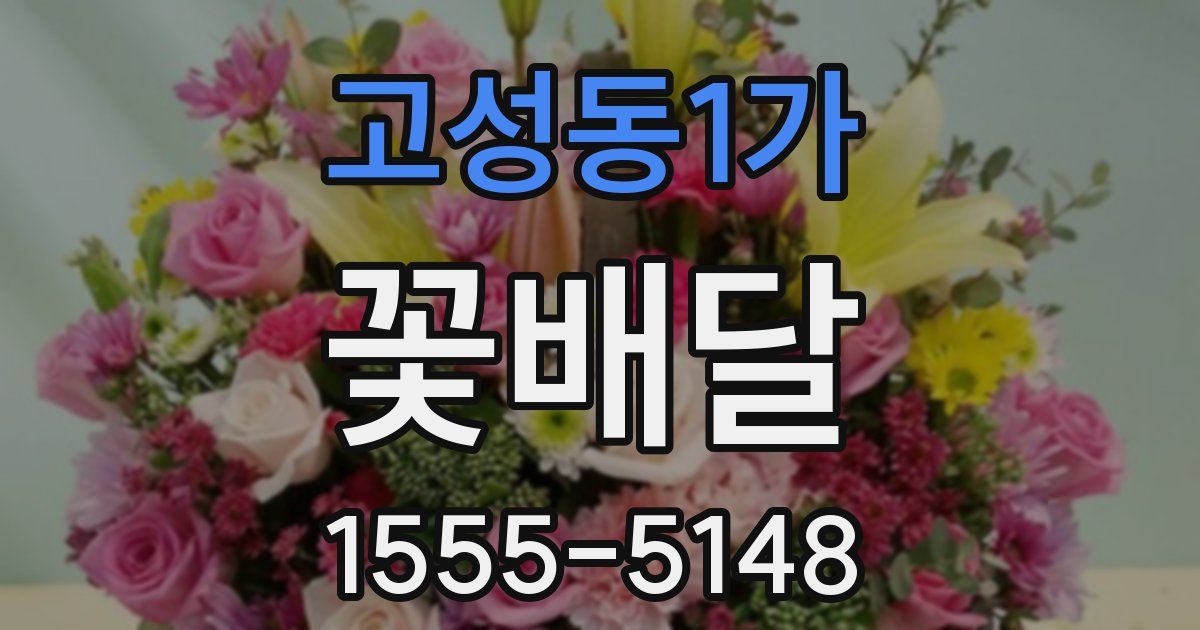 고성동1가 꽃배달