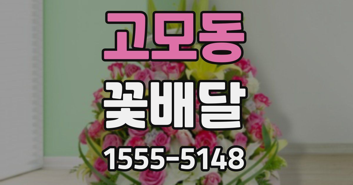 고모동 꽃배달