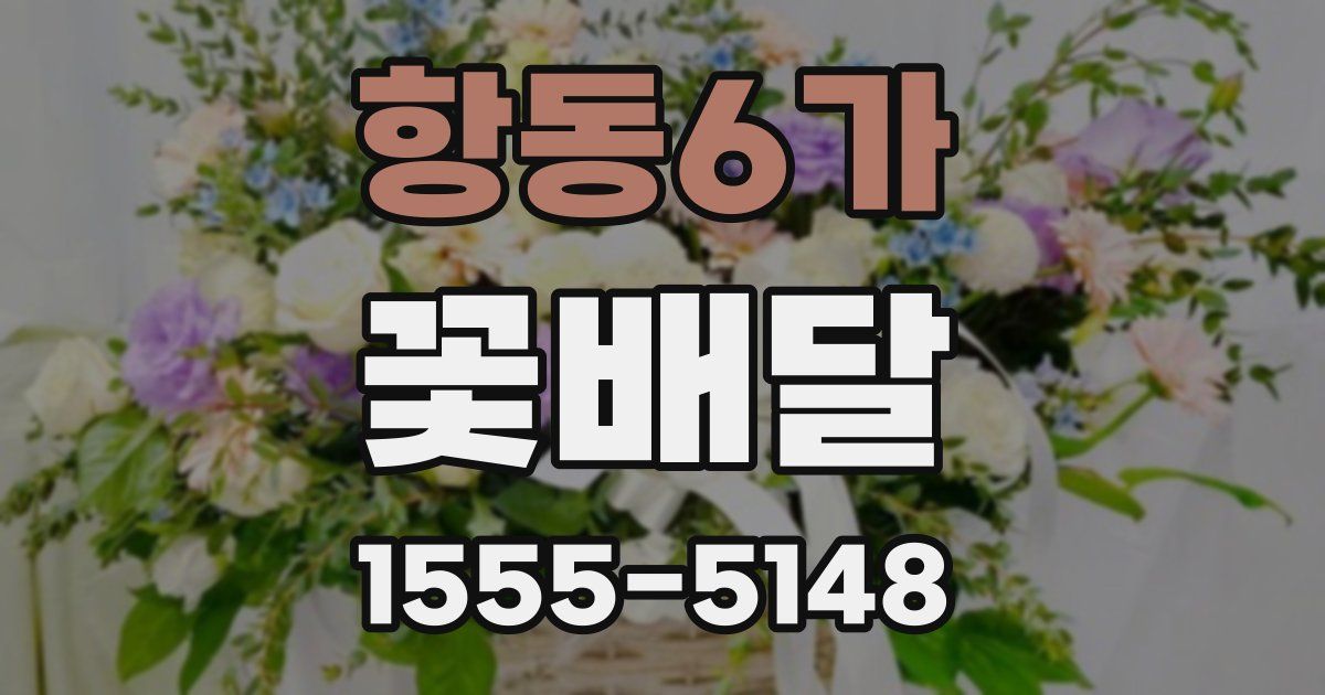 항동6가 꽃배달