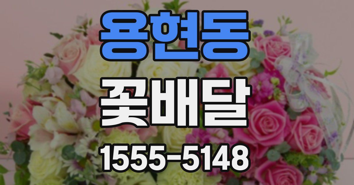 용현동 꽃배달