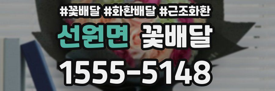 선원면 꽃배달