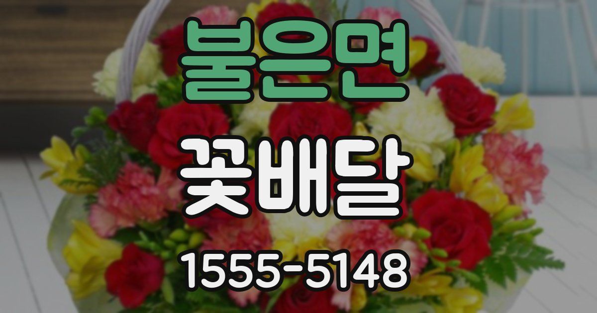 불은면 꽃배달