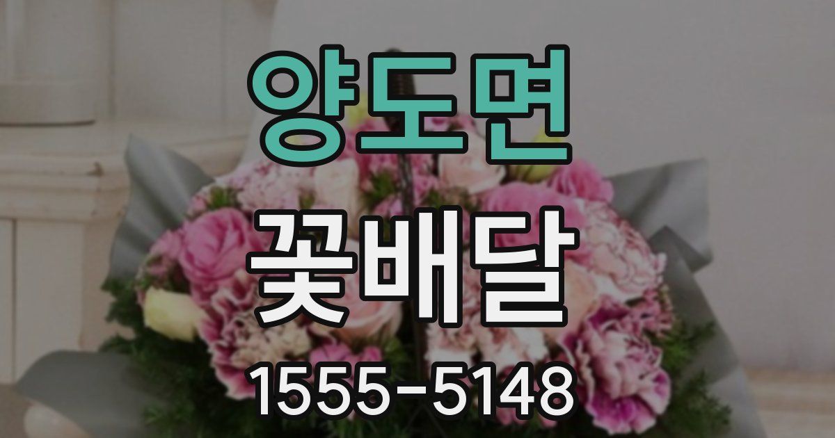 양도면 꽃배달