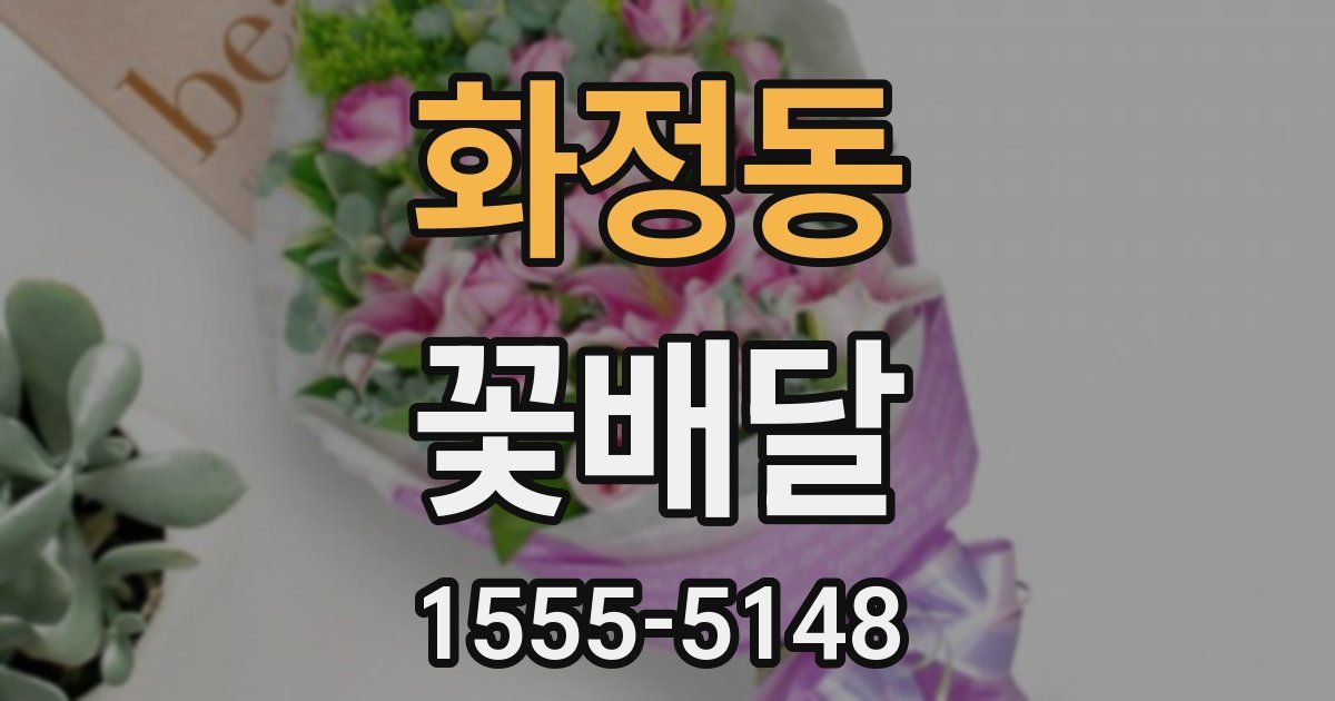화정동 꽃배달