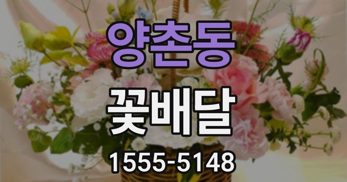 양촌동 꽃배달