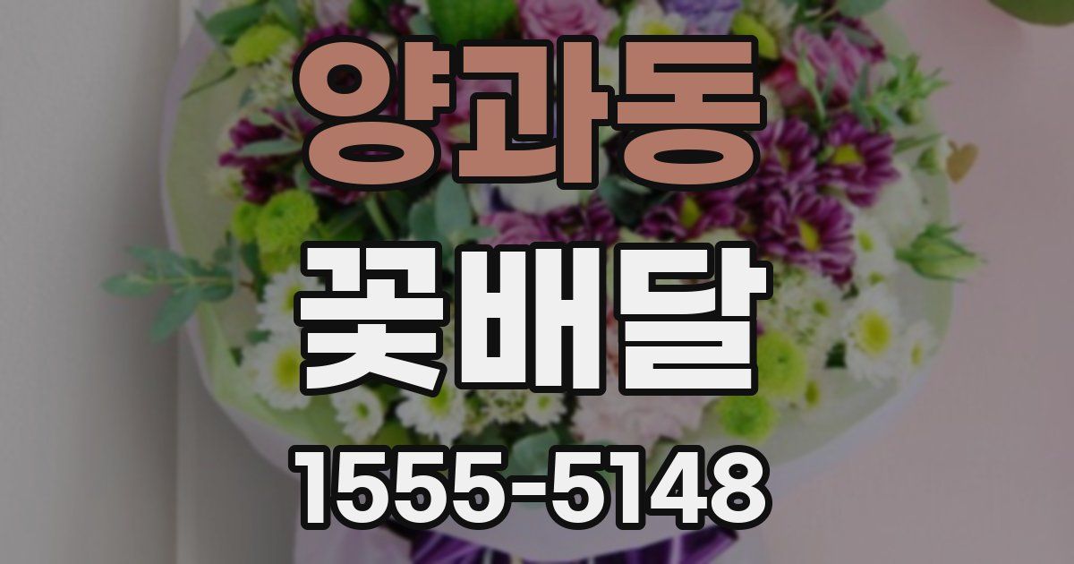 양과동 꽃배달