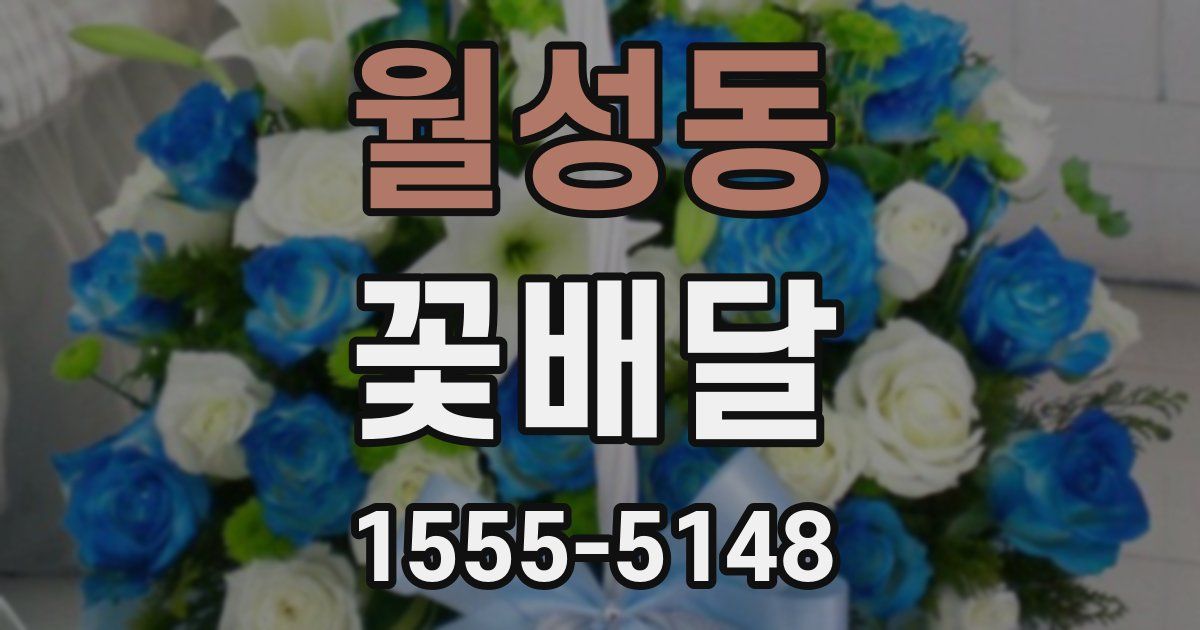 월성동 꽃배달