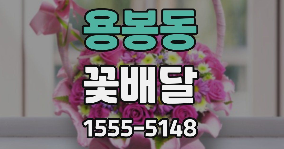 용봉동 꽃배달