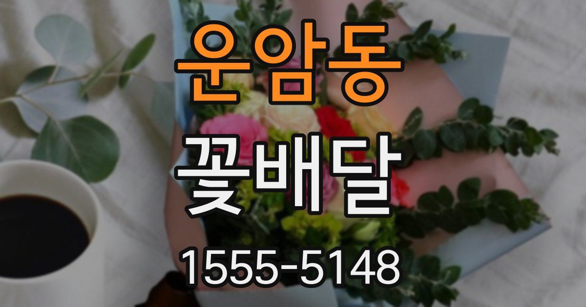 운암동 꽃배달