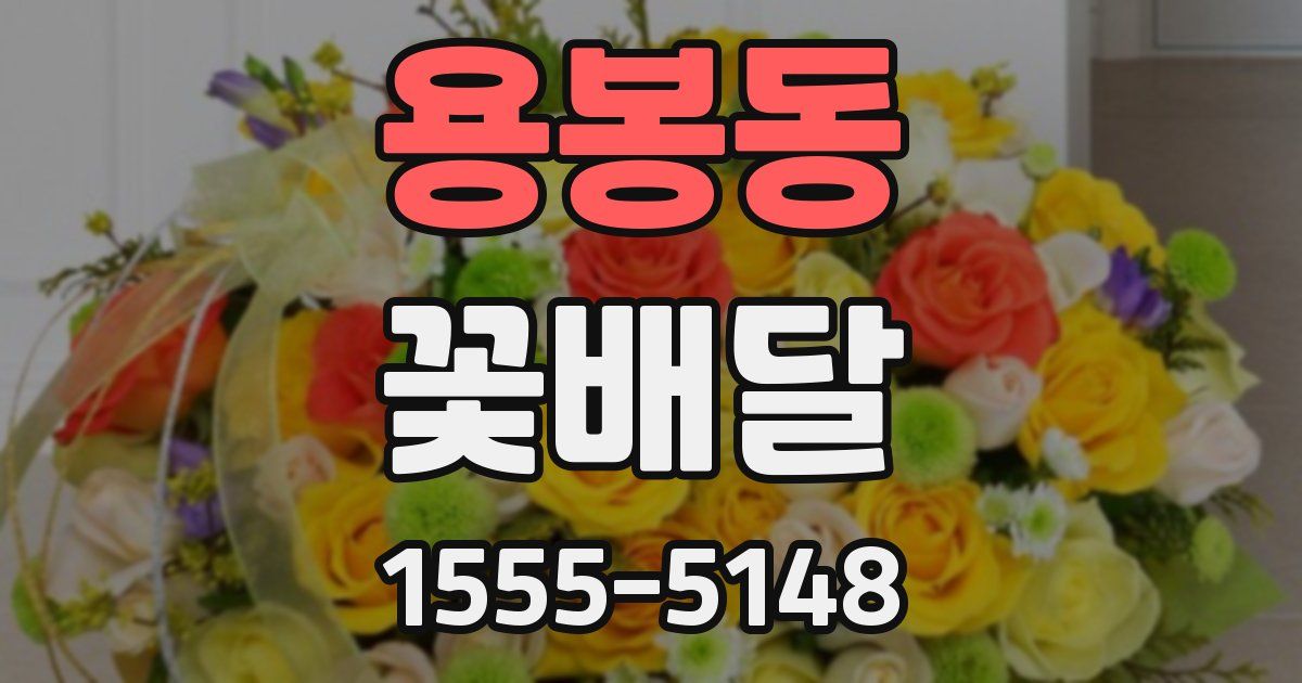 용봉동 꽃배달