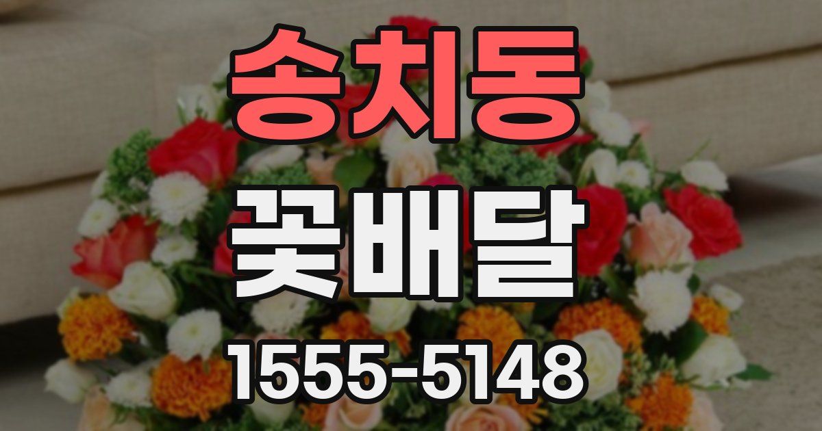 송치동 꽃배달