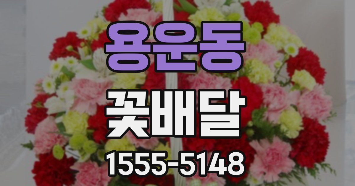 용운동 꽃배달