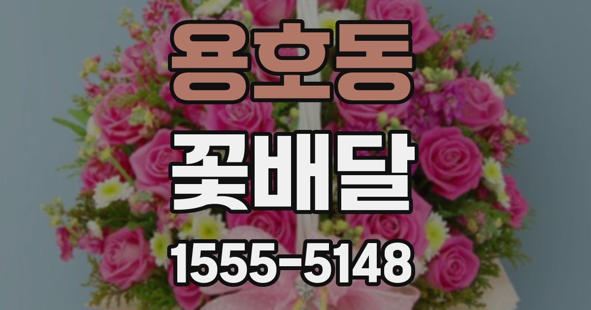 용호동 꽃배달