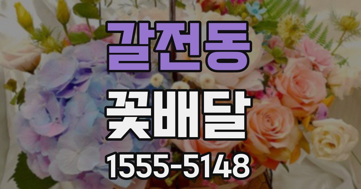 갈전동 꽃배달