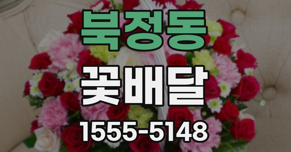 북정동 꽃배달