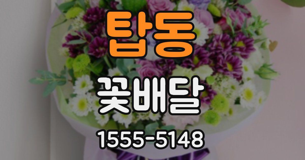 탑동 꽃배달