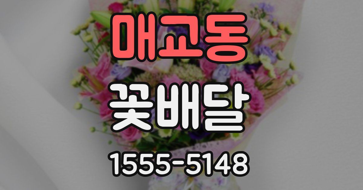 매교동 꽃배달