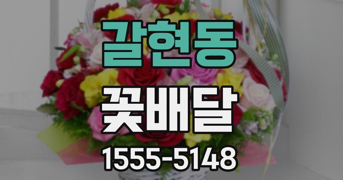 갈현동 꽃배달