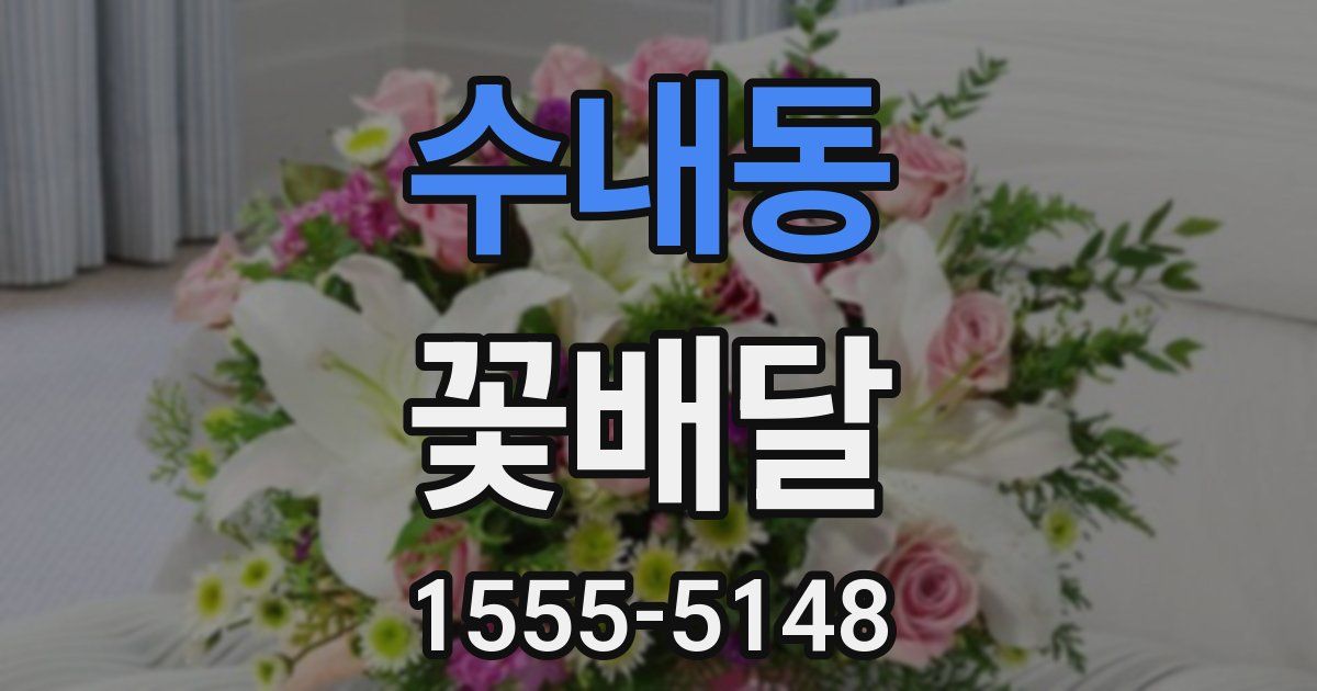 수내동 꽃배달