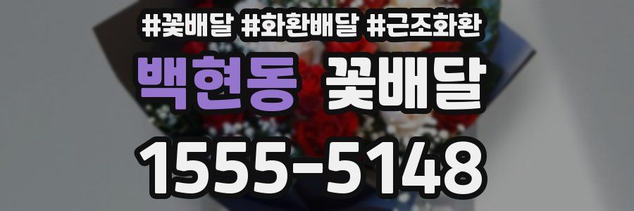백현동 꽃배달