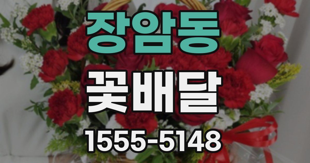 장암동 꽃배달