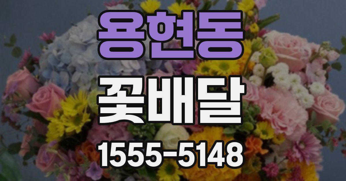 용현동 꽃배달