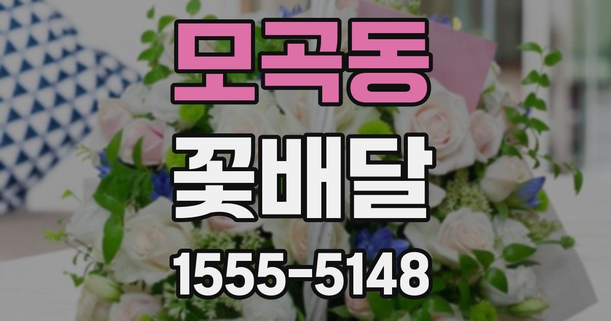 모곡동 꽃배달