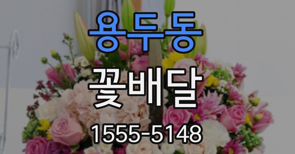 용두동 꽃배달