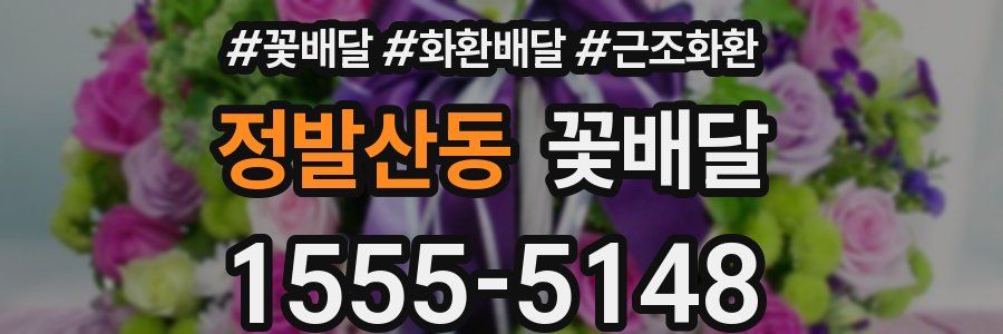 정발산동 꽃배달