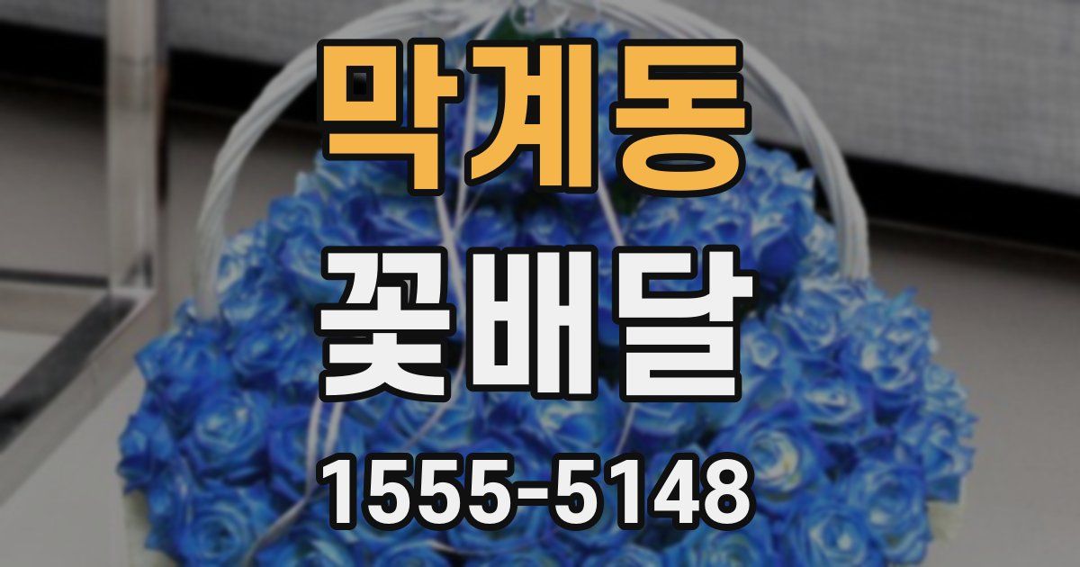 막계동 꽃배달