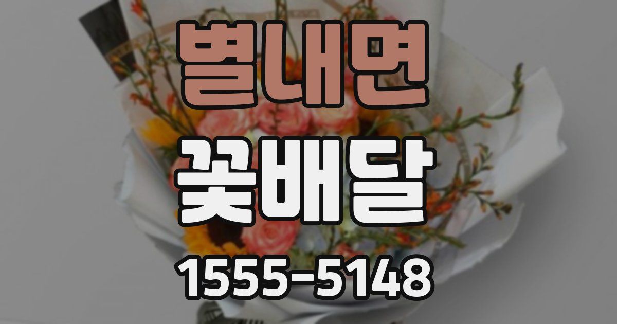 별내면 꽃배달
