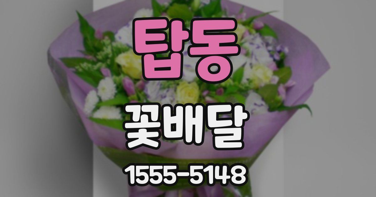 탑동 꽃배달