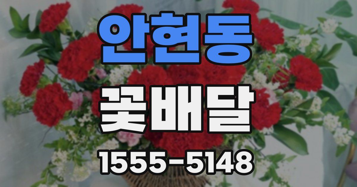 안현동 꽃배달