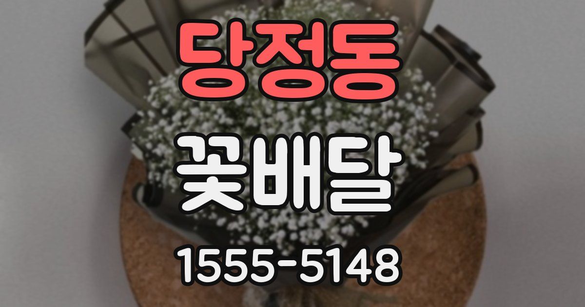 당정동 꽃배달
