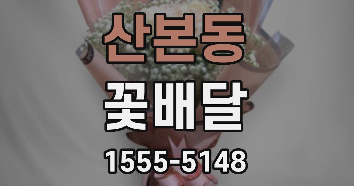 산본동 꽃배달